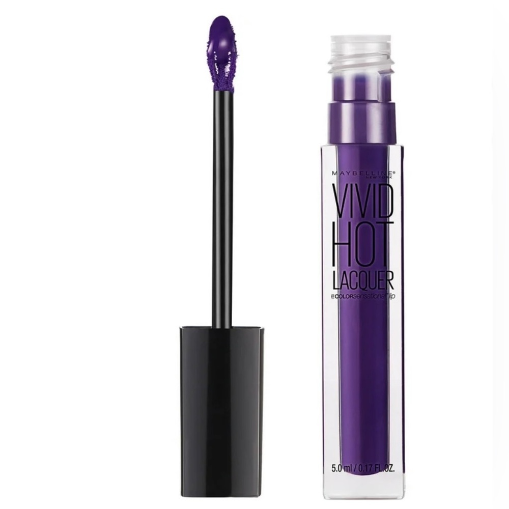 Maybelline color sensational vivid hot lacquer lipgloss royal 78 lip makeup new